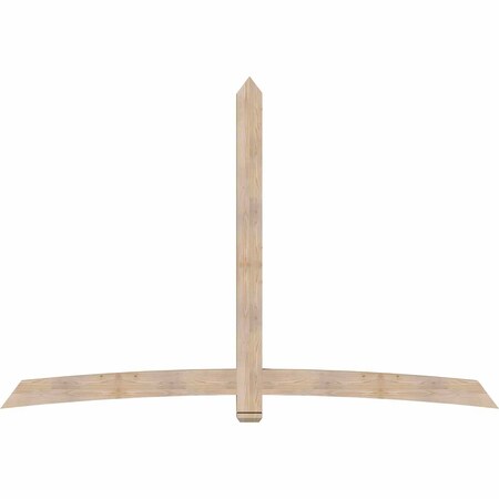 Ekena Millwork Bellingham Smooth Timber Gable Bracket, Douglas Fir, 108"W x 72"H x 3 1/2"D x 5 1/2"F, 16/12 Pitch GBW108X72X0406BEL00SDF